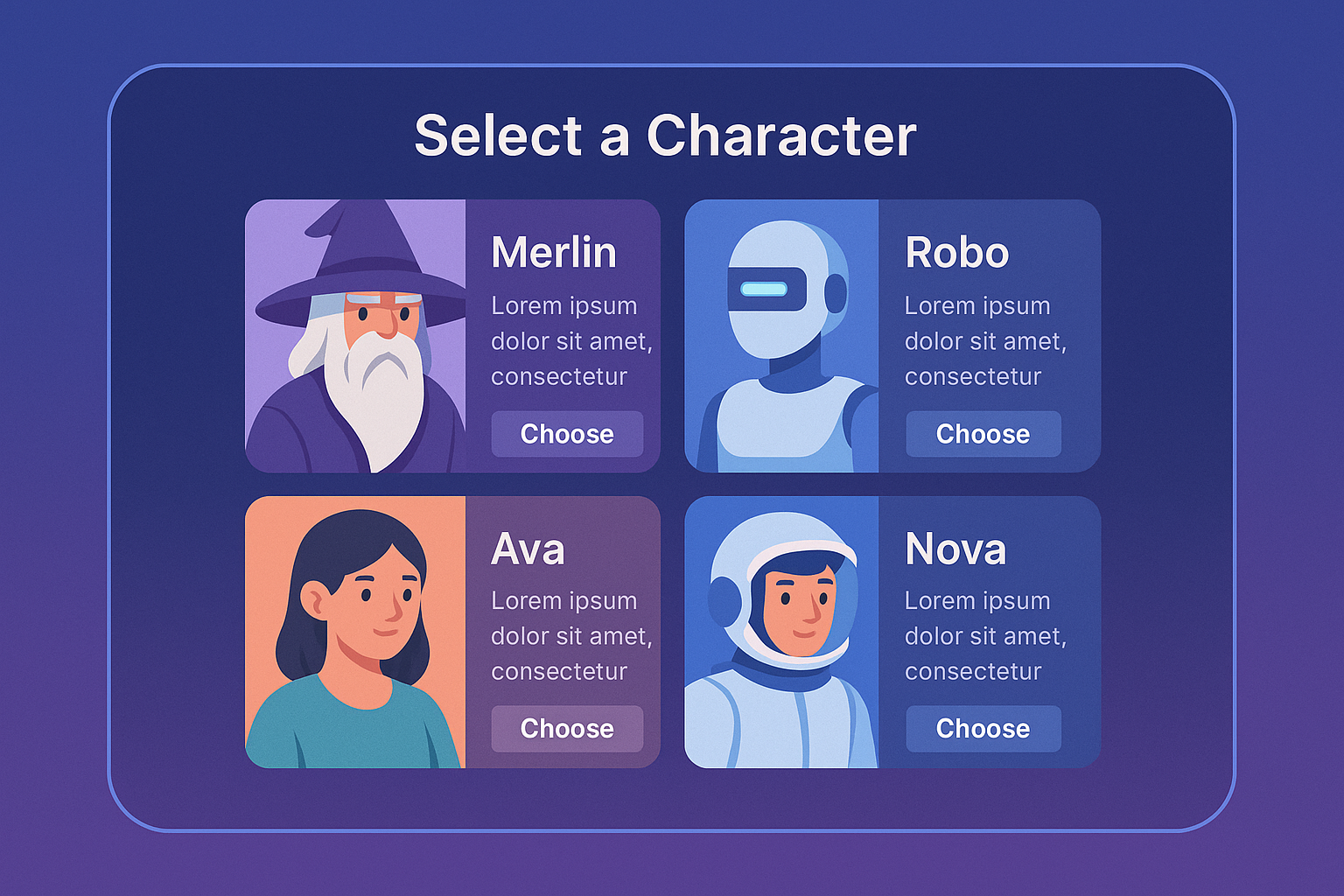 Choose Your Character